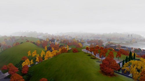 Осеннее разноцветье в Симс 3 Времена года